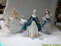 Three Royal Doulton figurines - Grand Manner HN2713, Regal Lady HN2709 and Sweet Sevetee HN2734