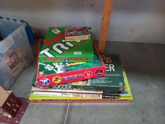 A quantity of vintage football games including table soccer