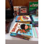 A collection of Annuals, Beano and Dandy