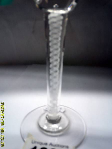 A 19th century twist stem glass. - Image 2 of 3