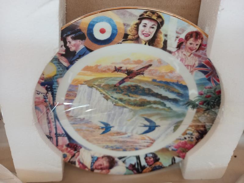 A collection of Royal Doulton aircraft collectors cabinet plates - Image 4 of 10