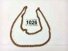 A 9ct gold 60 cm chain, 14.6 grams.