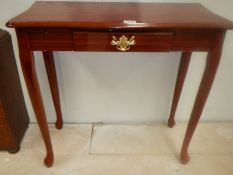 A mahogany hall table. COLLECT ONLY.