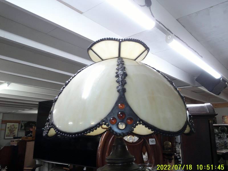 A tall figural lamp with shade. COLLECT ONLY. - Image 3 of 3