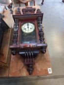 A small Victorian wall clock
