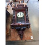 A small Victorian wall clock