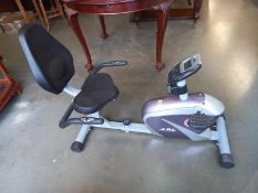 An exercise bike