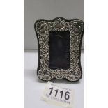 A small silver photo frame, 1981, 10 x 6 cm.