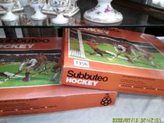 Two rare Subbuteo Hockey sets, both look complete.