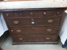 A three over three chest of drawers A/F