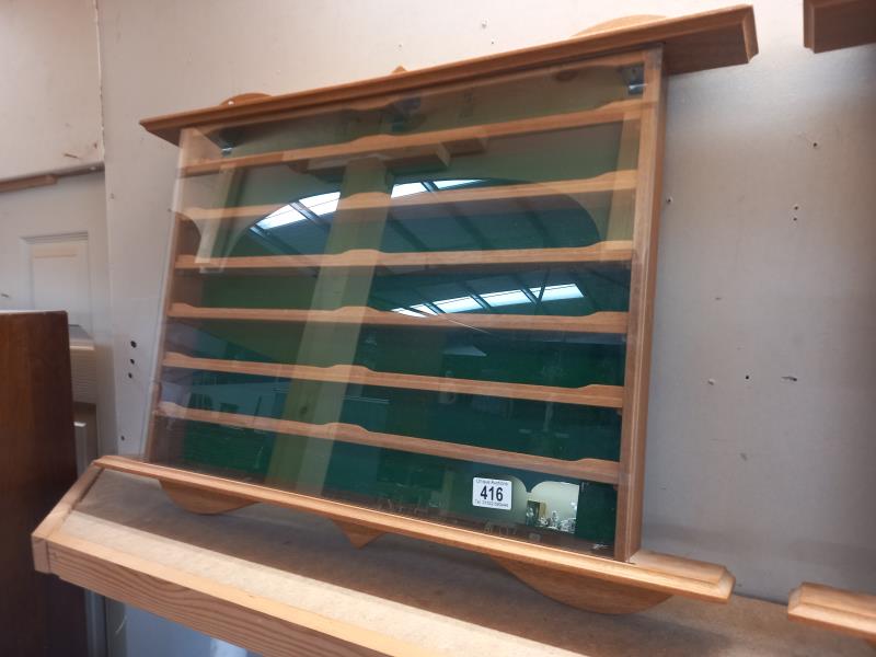 A wall display cabinet for Diecast models & other collectables, display area 60cm x 44cm x6cm ,