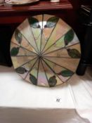 A leaded Shelley style lamp shade