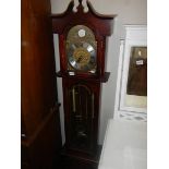 A modern Grandmother clock, in working order. COLLECT ONLY.