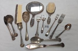 A quantity of silverplate etc