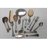 A quantity of silverplate etc