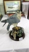 A Country Artists peregrine falcon on driftwood, COLLECT ONLY.