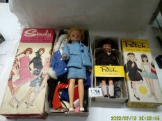 A boxed 'Patch' Sindy's Little Sister (appears in excellent condition.) and an early boxed Sindy