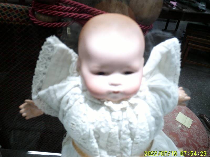 A small Armand Marsielle busque headed dream baby doll, marked A M Germany, no numbers. - Image 2 of 2