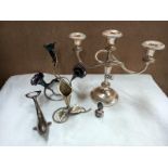 A quantity of silver plate including 2 epergne