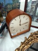 A retro Smiths mantle clock