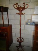 A mid 20th century hat and coat stand. COLLECT ONLY.