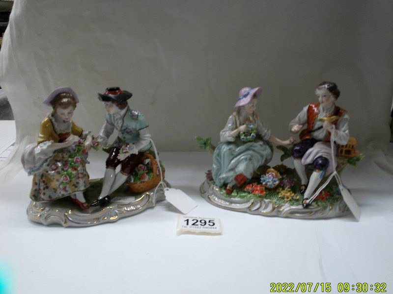 Two Szitsendorf figure groups.