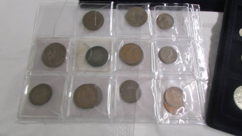 A mixed collection of coins including 2 boxed restrikes - Cromwell Crown and George IV 1826 £5, - Image 8 of 12