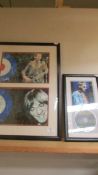 A small faces collage with Ronnie Laine and Steve Marriott with facsimile signatures