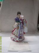 A Danbury mint figurine - The Iris Princess by Lena Liu.