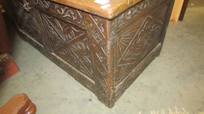 A period oak blanket box. COLLECT ONLY.