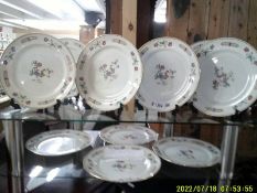 Twelve Bridgwood porcelain plates.