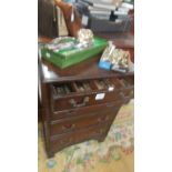 A four drawer cutlery chest and a large quantity of cutlery. COLLECT ONLY.