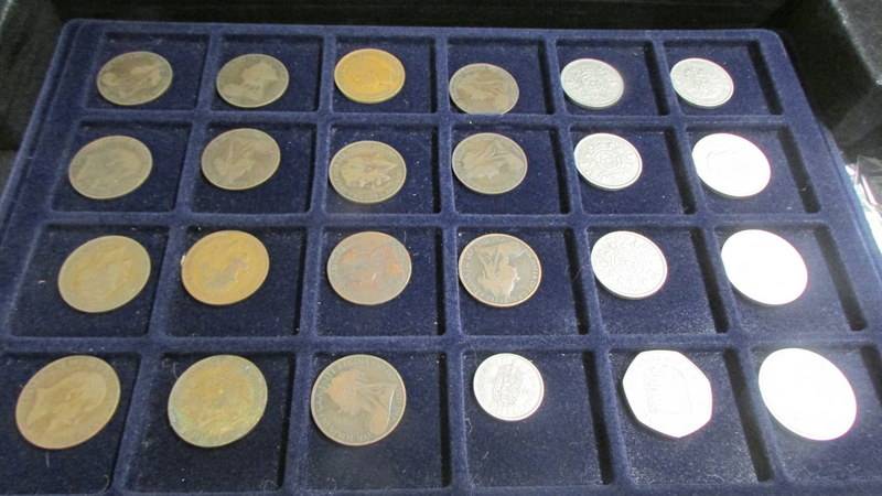 A mixed collection of coins including 2 boxed restrikes - Cromwell Crown and George IV 1826 £5, - Image 10 of 12