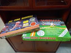 2 Baseball boardgames:- All Star baseball and mini base ball