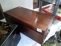 A Victorian mahogany writing box.