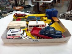 A mixed lot of Diecast including car transporter, ambulance etc