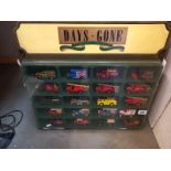 Days Gone display case with 20 vehicles