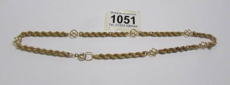 A 9ct gold chain, 10 grams.