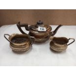 A silver plated tea set