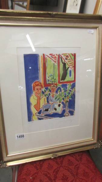 Henri Matisse (1869-1954) Lithographic print Editions De La Revue Verve entitled 'deux