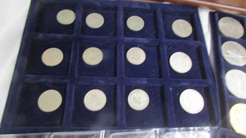 A mixed collection of coins including 2 boxed restrikes - Cromwell Crown and George IV 1826 £5, - Image 7 of 12