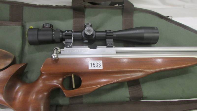 A Ripley ARSS polished action with 6 x 24 x 50 scope and case. - Image 3 of 4