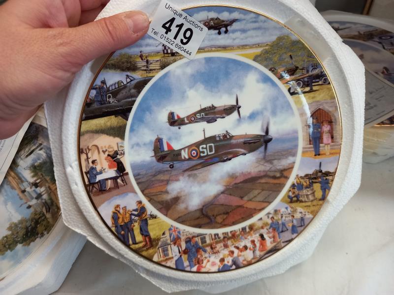 A collection of Royal Doulton aircraft collectors cabinet plates - Image 2 of 10