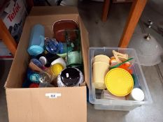 2 boxes of mid 20th century kitchenware
