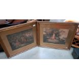 A pair of early 20th century engravings in gilded frames