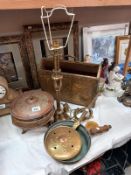A selection of old brass & copper
