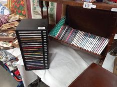 A button control CD holder & quantity of CD's