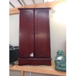 A 2 door mahogany CD cabinet A/F
