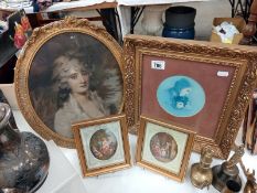 A quantity of gilded framed 20th century pictures