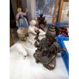 A quantity of old late Victorian items, all A/F